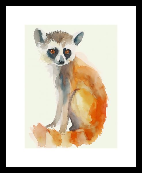 Plakat 15x20cm Lemurek zdjęcie 3