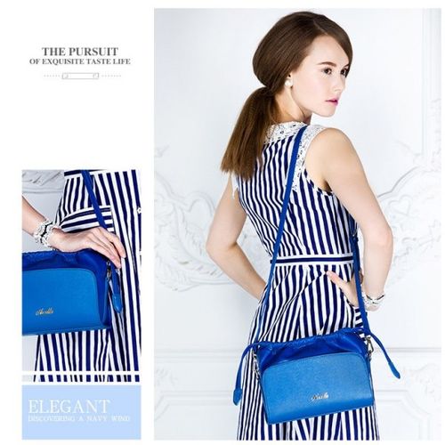 Modna torebka do ręki Niebieska na Arena.pl