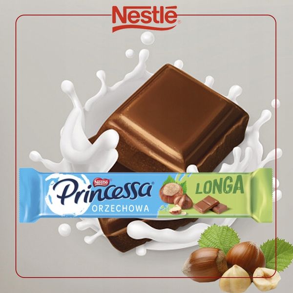 Pakiet Wafel Orzechowy Princessa Longa Nestle 14 x 45 g zdjęcie 4