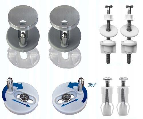 Deska sedesowa wolnoopadająca WC twardy duroplast uniwersalna wypinana kołk na Arena.pl