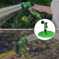 WĄŻ OGRODOWY ROZCIĄGLIWY ELASTYCZNY PISTOLET ZŁĄCZKI UCHWYT MOCNY 7w1 30m