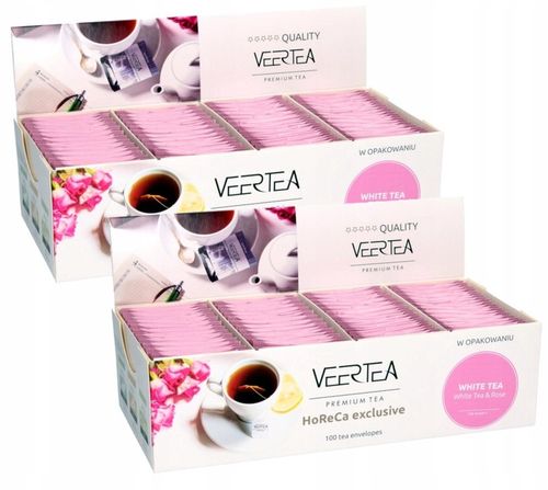Herbata biała Veertea White & Rose 100x2g na Arena.pl