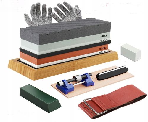 KAMIENIE DO OSTRZENIA NOŻY OSTRZAŁKA OSEŁKA PROFESJONALNY ZESTAW DO NOŻY na Arena.pl