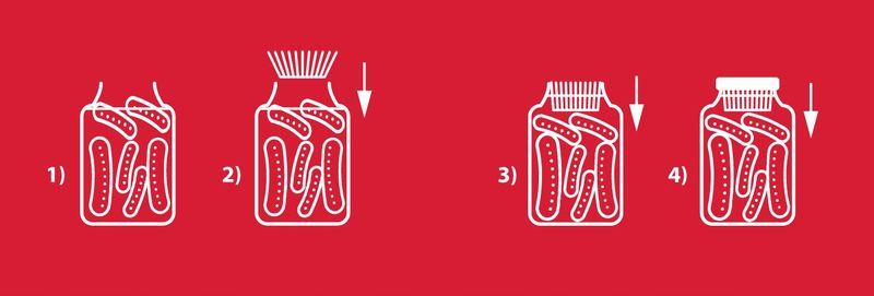 Docisk Do Słoików fi100 Przetworów Przegródka 10x zdjęcie 5
