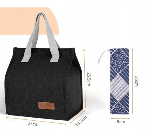 TORBA TERMICZNA NA JEDZENIE IZOLACYJNA ŚNIADANIOWA OBIAD PIKNIKOWA na Arena.pl