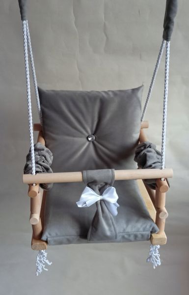 Huśtawka 3w1 dzieci SZARA dom ogród prezent pokój zdjęcie 5