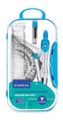 Zestaw Szkolny Geometryczny 7El. Niebieski Starpak 560248