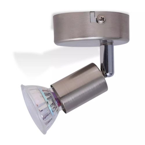 Lampy ścienne 2 reflektory LED satynowy nikiel na Arena.pl