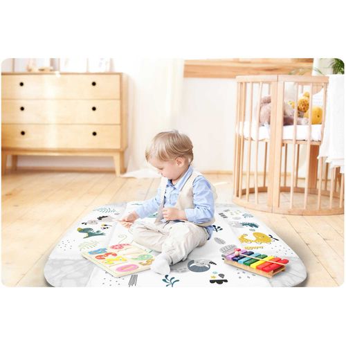 Mata interaktywna edukacyjna 110 x 100 cm Nessi Ricokids na Arena.pl