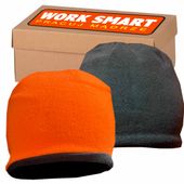 Czapka Ostrzegawcza Polarowa Dwustronna Odwracalna  Beanie Orange/Black