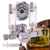 reduktor co2 do akwarium licznik bąbelków regulator na dwa akwaria manometr