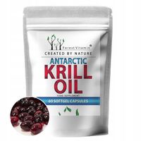 OLEJ Z KRYLA ANTARKTYCZNEGO KRILL MOCNY KRYL OMEGA 3 ASTAKSANTYNA