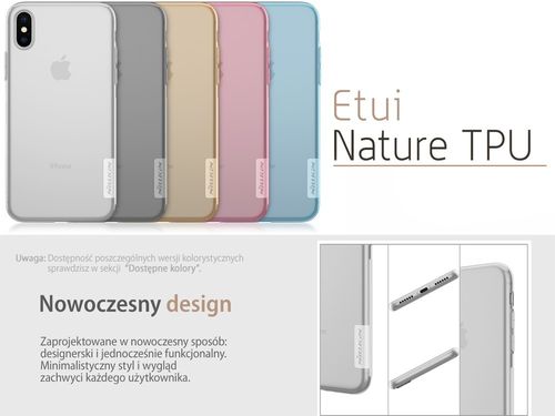 Nillkin Nature iPhone X/XS Pink na Arena.pl