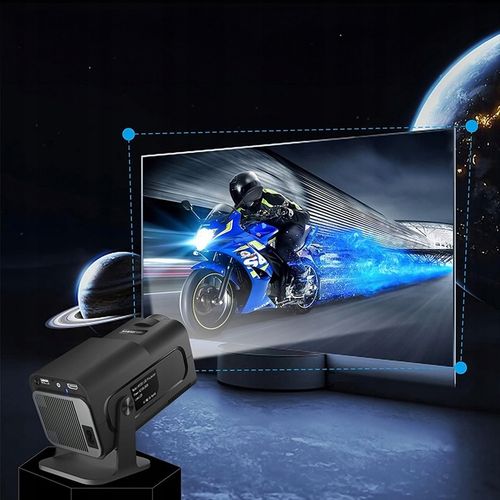 Rzutnik Projektor WiFi Pilot Android TV 150 cali 4K FULL HD HY320 Mini LED na Arena.pl