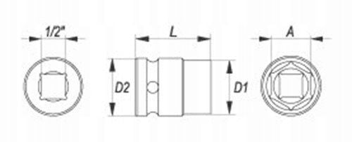 nasadka udar.kr.1/2" 11mm yato na Arena.pl