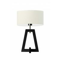 Lampka CLIO abażur ecru stelaż hebanowy