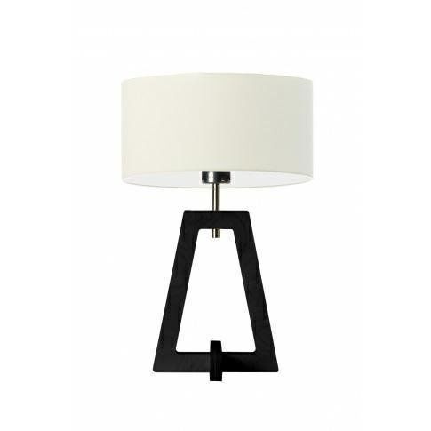 Lampka CLIO abażur ecru stelaż hebanowy zdjęcie 1