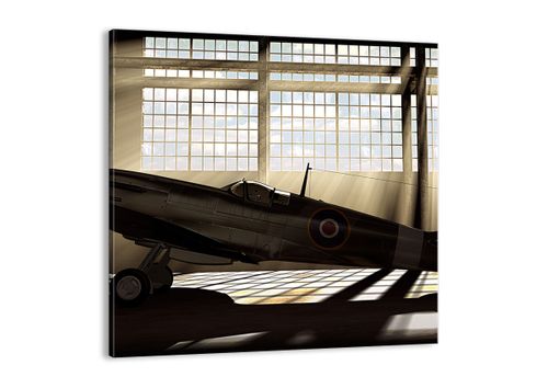Obraz Na Płótnie - Samolot Hangar - 40X40 Cm - Ac40X40-2969 na Arena.pl