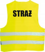 KAMIZELKA ODBLASKOWA z nadrukiem STRAŻ