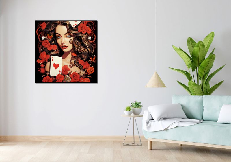 Plakat 90x90cm Różany Hazard zdjęcie 4
