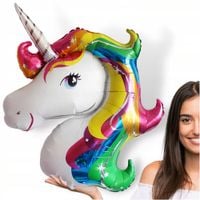balon foliowy jednorożec dekoracja urodzinowa na hel powietrze 110 cm duży