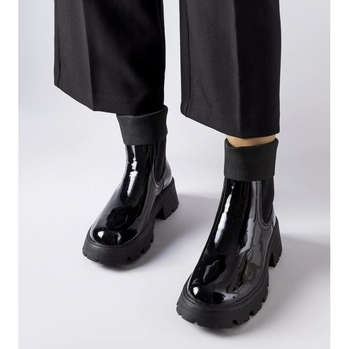 Czarne wsuwane botki workery r.41 na Arena.pl