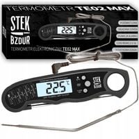Termometr Kuchenny Cyfrowy do Mięsa Steków Żywności STEK BZDUR LCD Sonda
