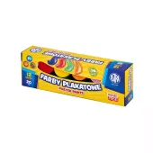 Farby plakatowe 12 kolorów 20ml ASTRA
