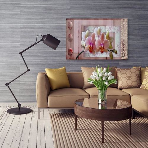 Obraz na płótnie - Canvas, Różowy storczyk 40x30 na Arena.pl