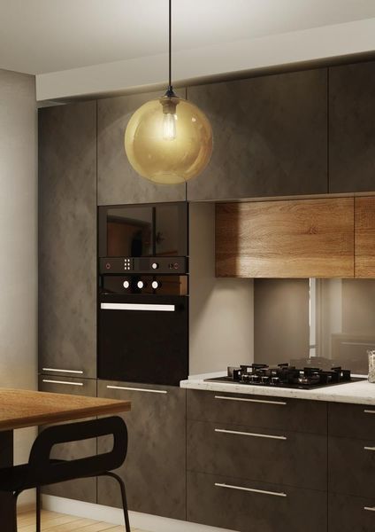 Zwis EDISON 25 1x60W E27 brązowy zdjęcie 2