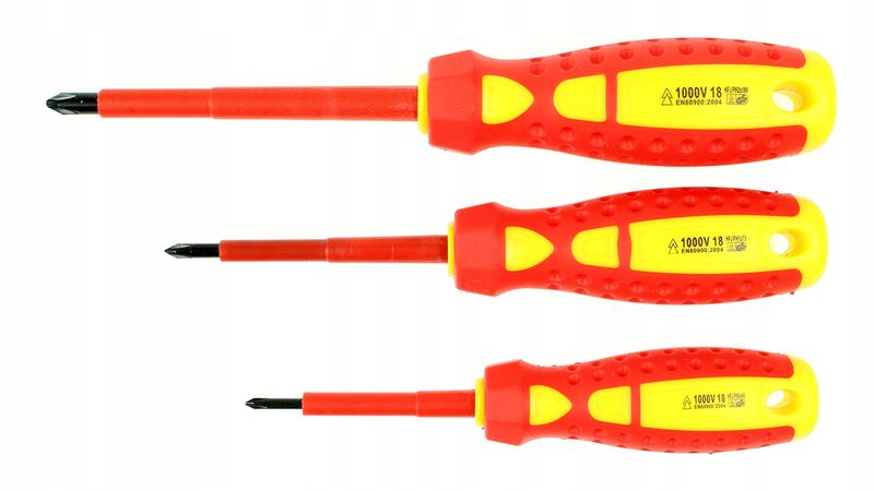 ZESTAW WKRĘTAKI ŚRUBOKRĘTY IZOLOWANE + PRÓBNIK DO PRĄDU PROBÓWKA TESTER x7 zdjęcie 5