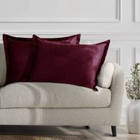 Zestaw 2 poszewek 50x70 czerwone AmeliaHome VELVET glamour