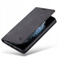 ETUI Z KLAPKĄ DO IPHONE 11 PRO SKÓRZANE PORTFEL POKROWIEC ZAMYKANE + SZKŁO