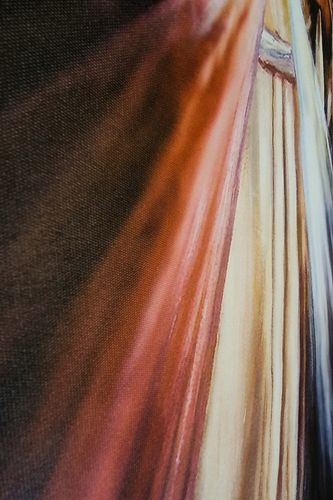 OBRAZ NA PŁÓTNIE JEZU UFAM TOBIE JEZUS MIŁOSIERNY KOMUNIA 30x40cm na Arena.pl