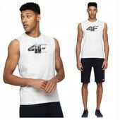 KOSZULKA MĘSKA 4F NA RAMIĄCZKACH BAWEŁNIANA TOP NA LATO LIMITOWANA r.