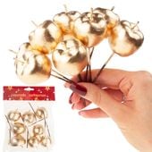 Jabłuszka Jabułka Na Druciku Piku Ozdobne Wianki Stroiki 8 Szt