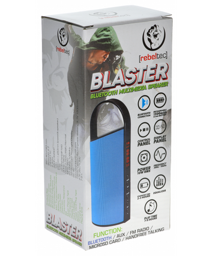 Przenośny Głośnik bluetooth BLASTER SILVER FM microUSB microSD AUX na Arena.pl