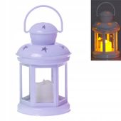 Lampion Adwentowy Biały dla dzieci na Roraty, Latarenka LED dla dzieci 19cm