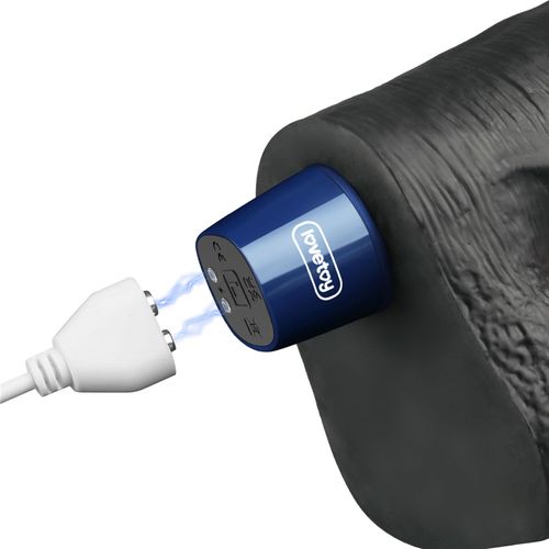 10.5" real softee rechargeable tpe vibrating dildo(black) na Arena.pl