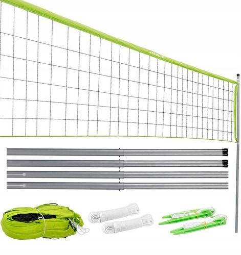 SIATKA do SIATKÓWKI BADMINTONA zestaw do gry plażowej słupki DUNLOP na Arena.pl