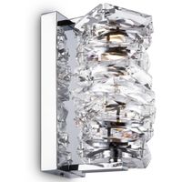 Szklany kinkiet Coli MOD124WL-L6CH3K LED 6W 3000K tuba hampton chrom