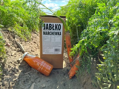 Sok jabłko marchewka tłoczony naturalny 100% 5L z marchwi i jabłek, zdrowy na Arena.pl