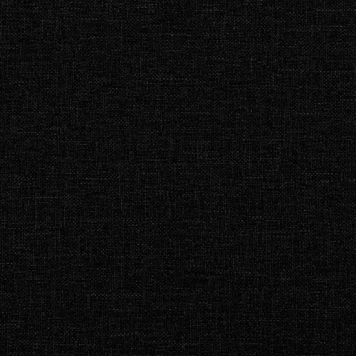 Łóżko kontynentalne z materacem, czarne, tkanina, 140x190 cm na Arena.pl