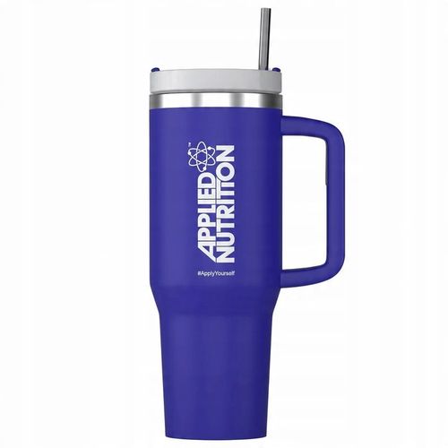 KUBEK TERMICZNY ZE STALI NIERDZEWNEJ ZE SŁOMKĄ DO SAMOCHODU TERMOS 1200ml na Arena.pl