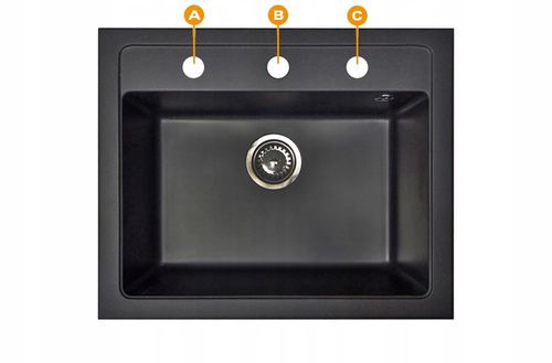 ZLEWOZMYWAK ZLEW GRANIT 58x48 + SYFON 8 kolorów na Arena.pl