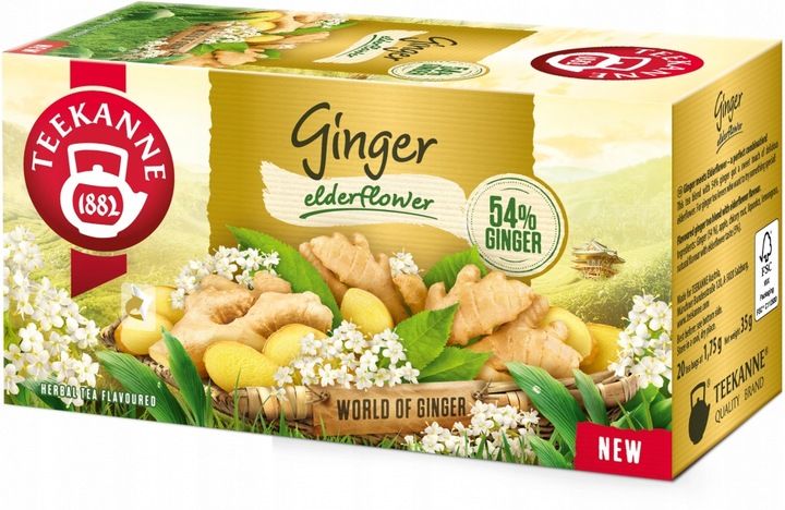Teekanne Orange&Ginger, Ginger&Lemon, Ginger Mango, Ginger Elderflower 4szt zdjęcie 2