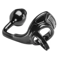 perfect fit armour tug lock black pierścień z plugiem, czarny, 43 mm