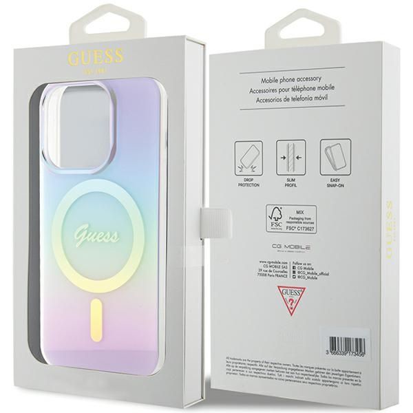 Etui Guess do iPhone 15 Pro, Fioletowy, MagSafe zdjęcie 8