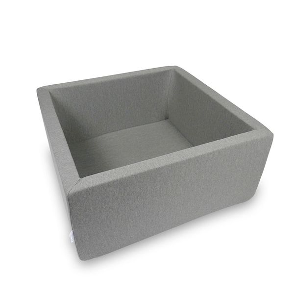 Suchy basen 90x90x40cm szary bez piłek zdjęcie 1