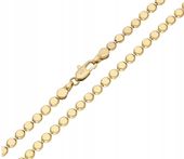 Łańcuszek złoty 50 cm 3,4 mm Stal 316 L wzór monetki